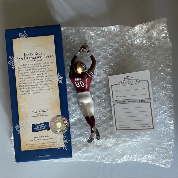 Jerry Rice Ornament - Picture 3 of 3